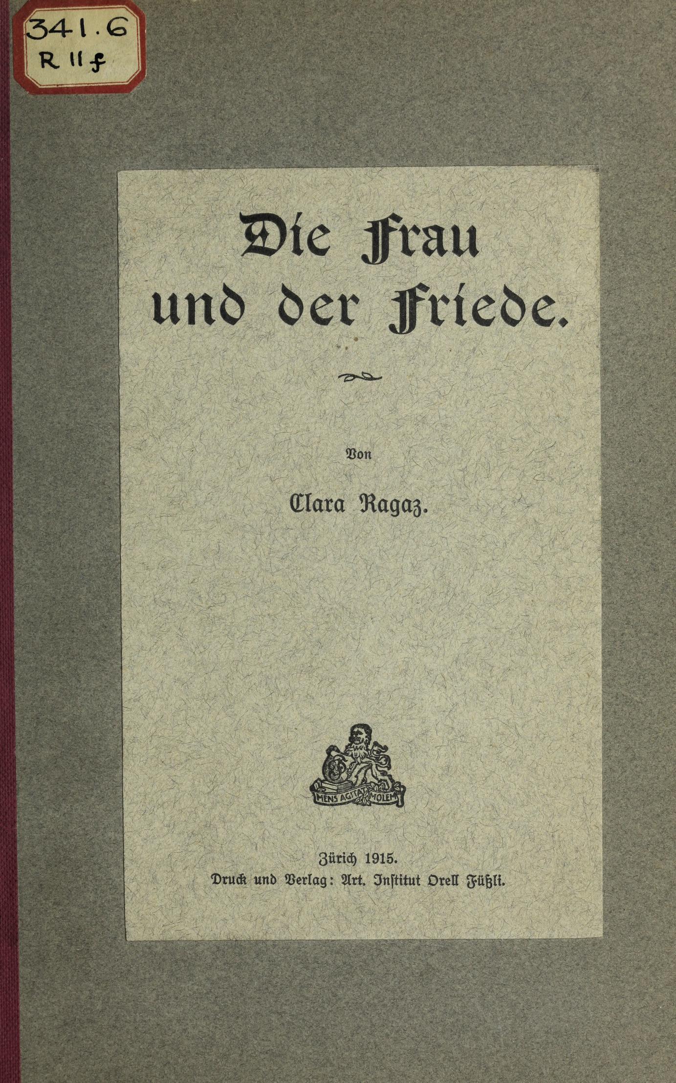 Titelblatt 1915